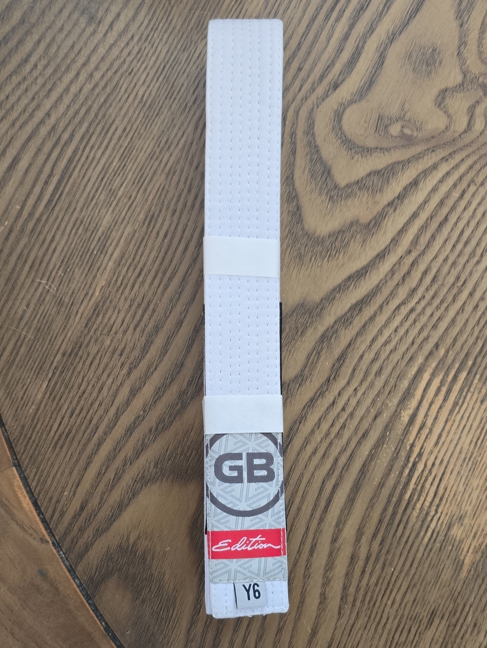 Gracie Barra GB Edition White Jiu-Jitsu Martial Arts Belt